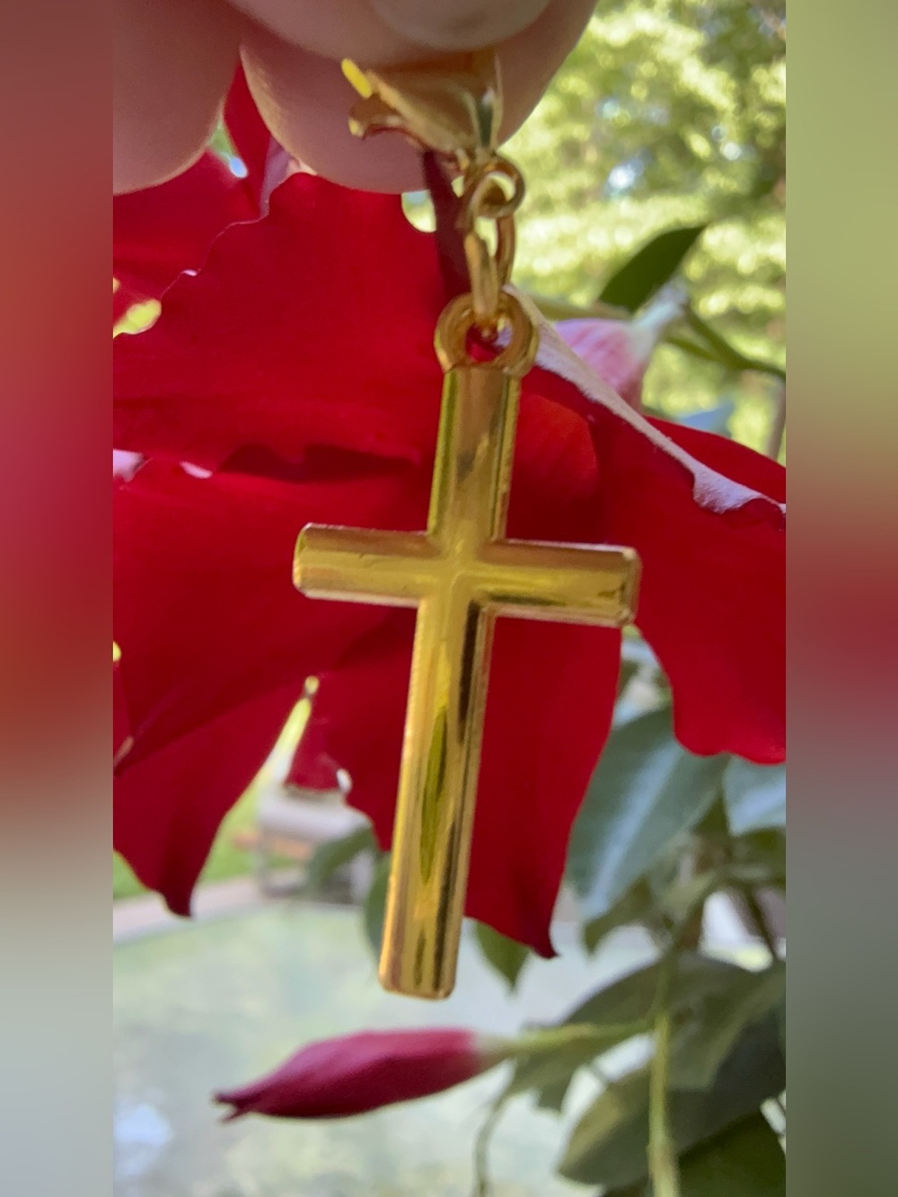 Golden Cross Zipper Pull Lobster Clip Jewelry Charm - Picture 7 of 8
